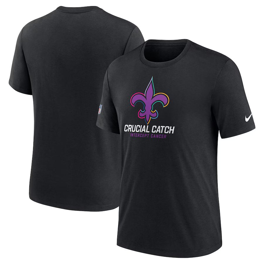 Men New Orleans Saints 2024 Nike NFL black T shirts